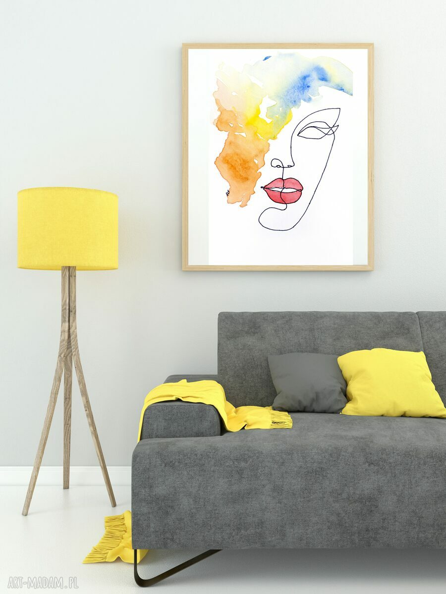 Plakat „Myśli Kolorowe” 70 x 100 cm - ciepła kolorystyka na Twojej ścianie