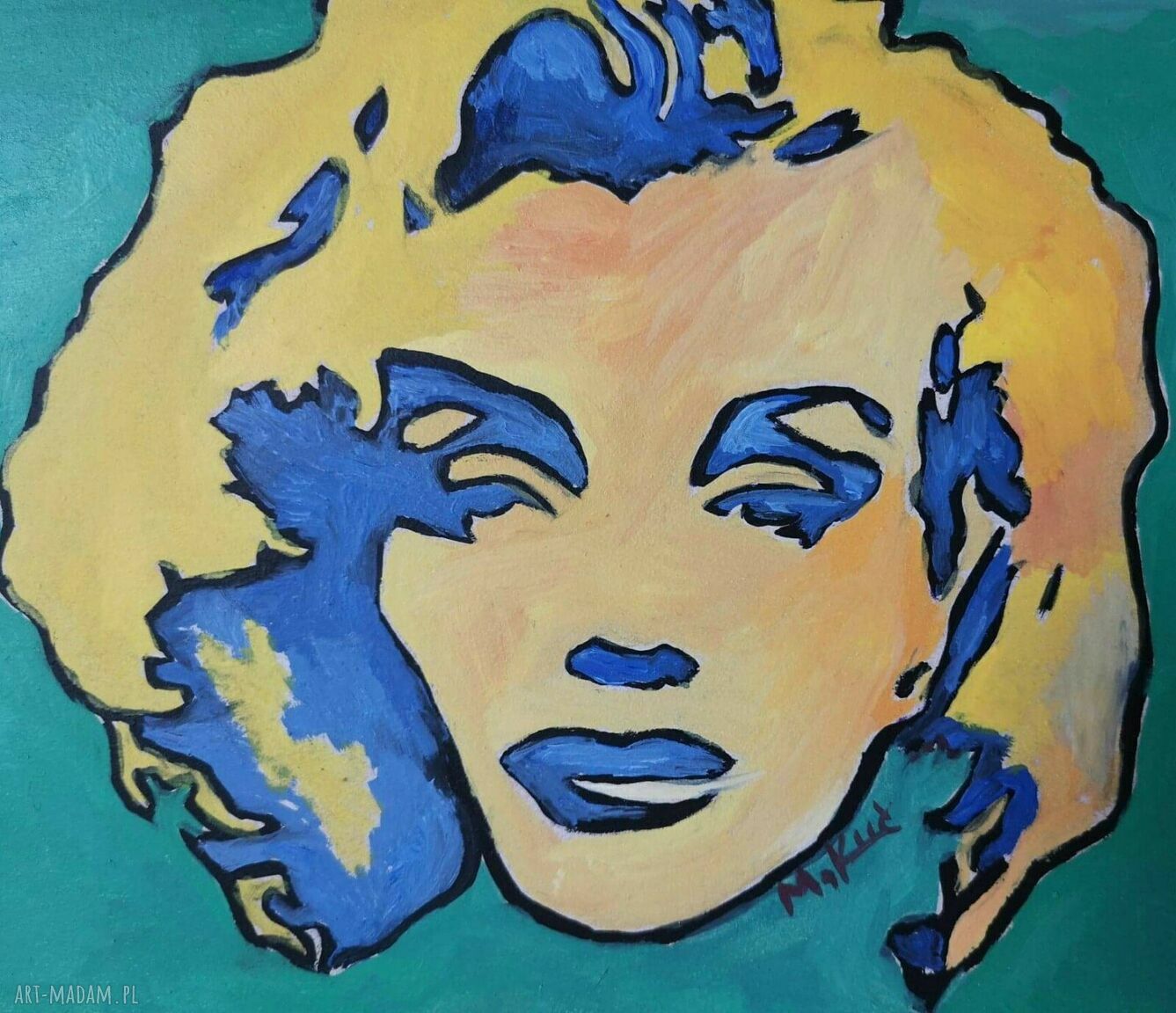 Obraz portret Marilyn Monroe Industrial - akryl na płycie 30x40 cm