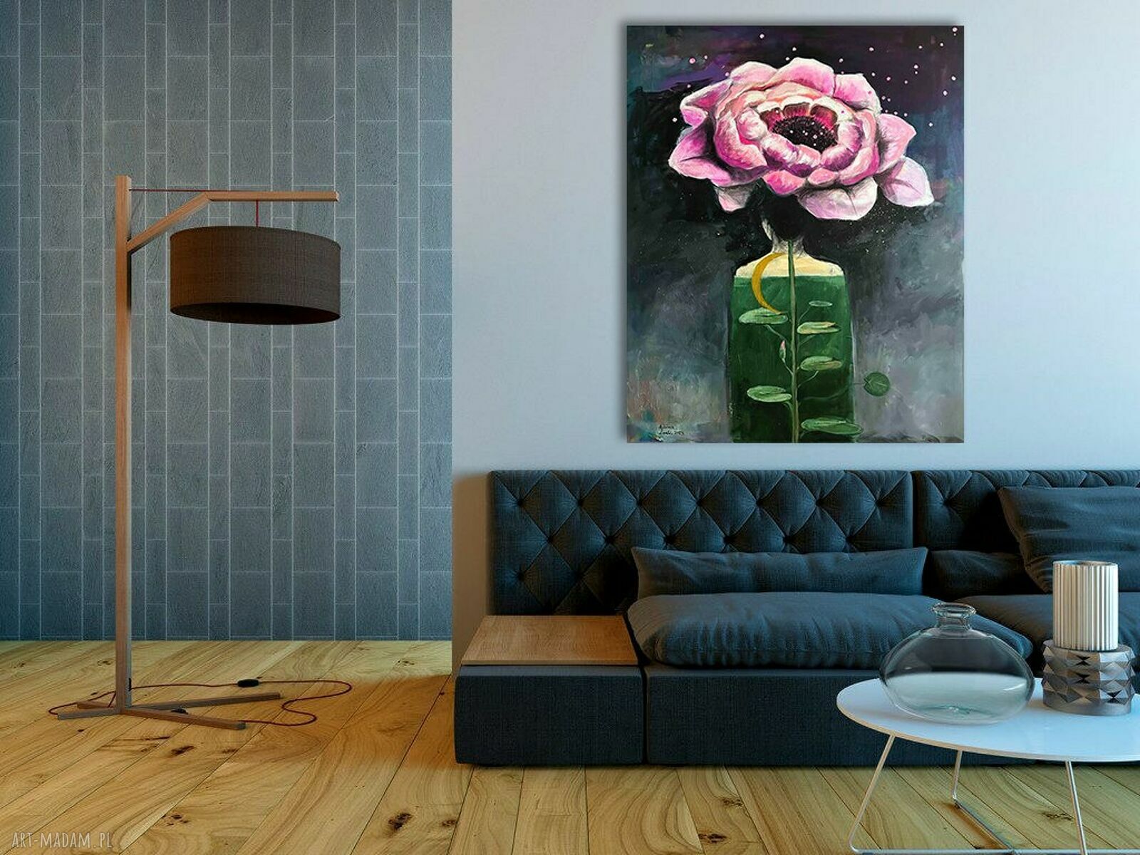 Przebudzenie - oryginalny obraz akrylowy na płótnie 100x80 cm