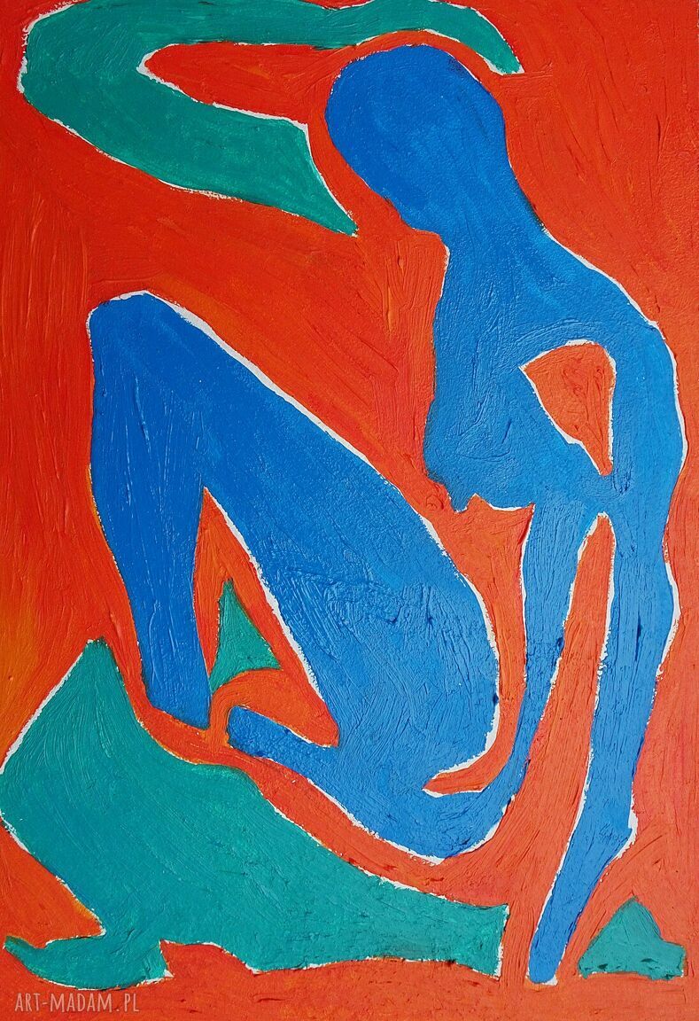 Obraz ręcznie malowany olejny w stylu fowizmu - Taniec (Henri Matisse)