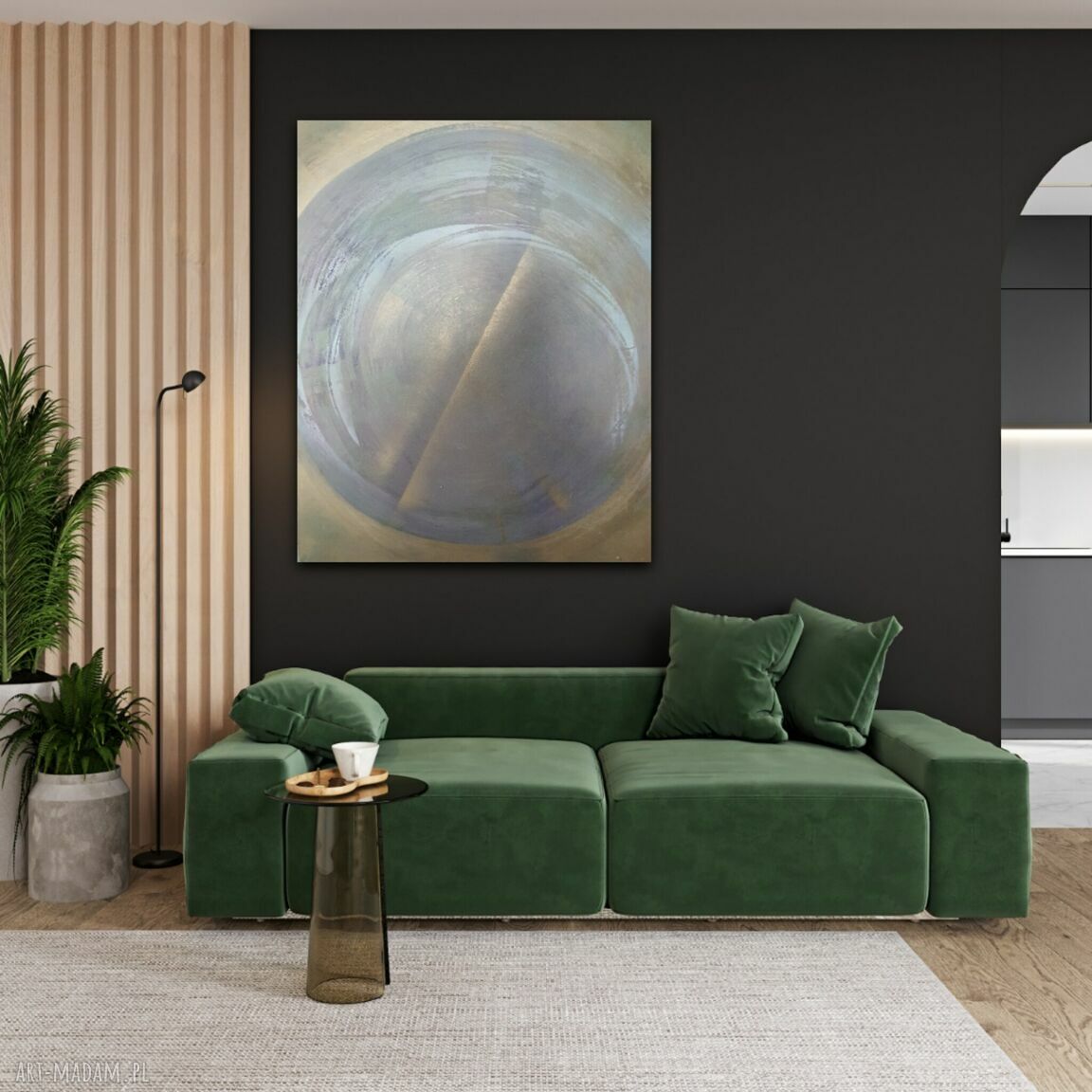 Obraz ręcznie malowany na płótnie 80x100 cm - Mayan Calendar II