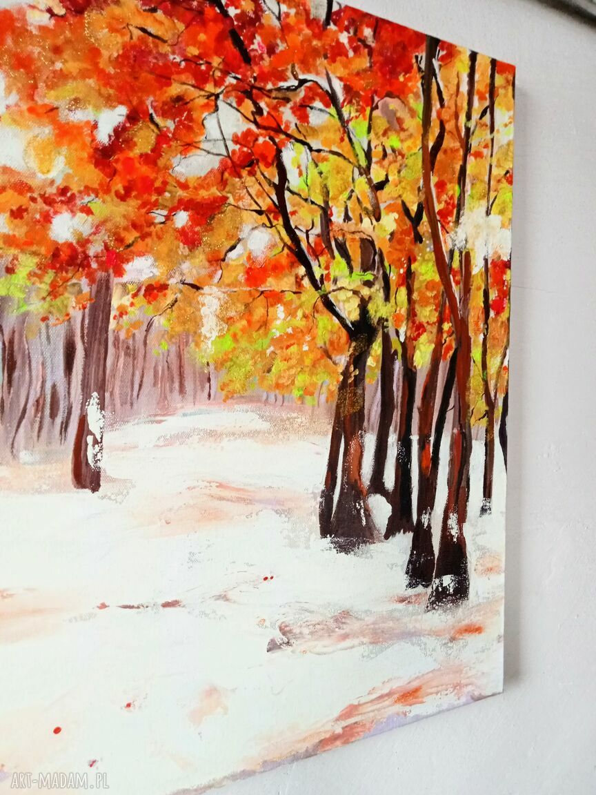 Obraz ręcznie malowany na płótnie "Somewhere in Heaven" 40 x 50 cm - gotowy do powieszenia