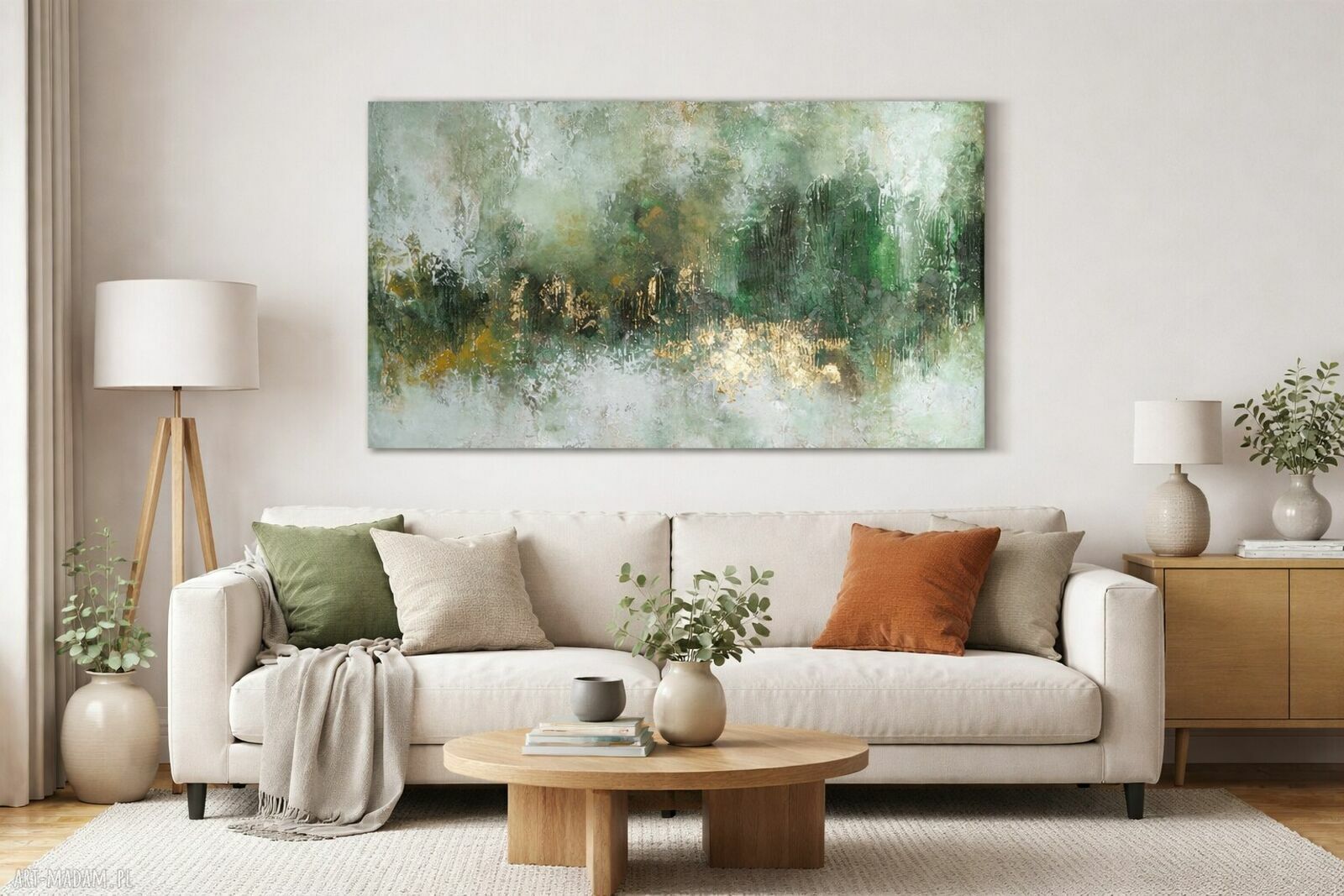 Obraz ręcznie malowany Abstrakcja XXL Struktura 3D ze złoceniami 70x100 cm