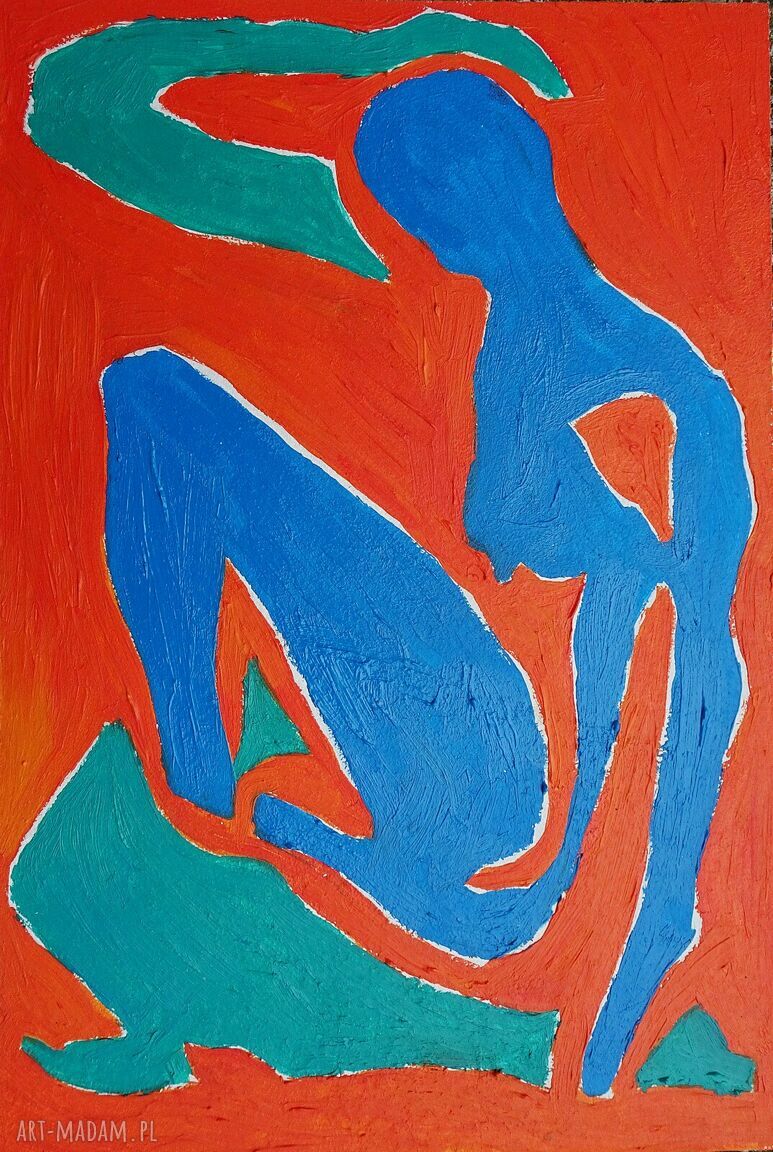 Obraz ręcznie malowany olejny w stylu fowizmu - Taniec (Henri Matisse)