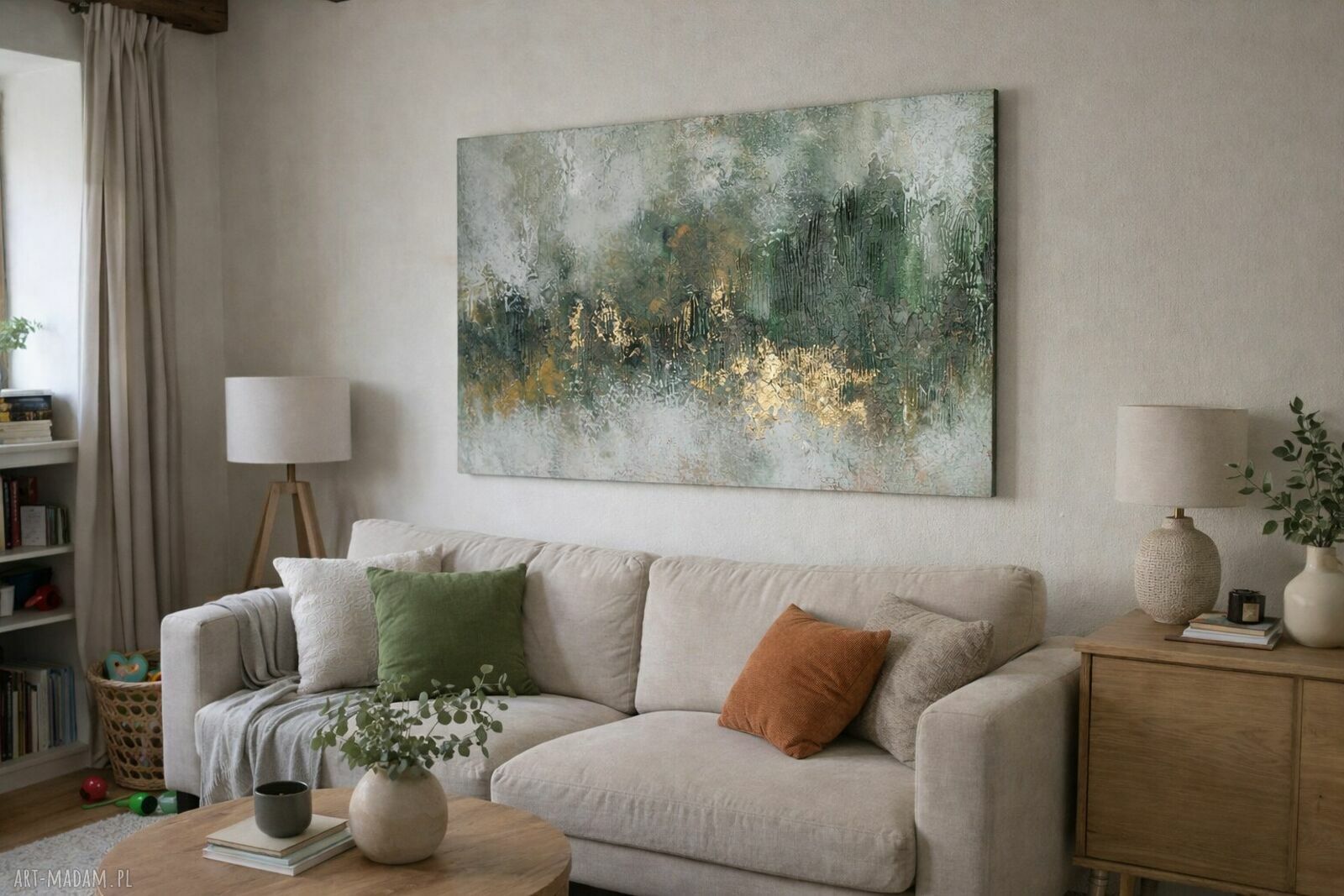 Obraz ręcznie malowany Abstrakcja XXL Struktura 3D ze złoceniami 70x100 cm
