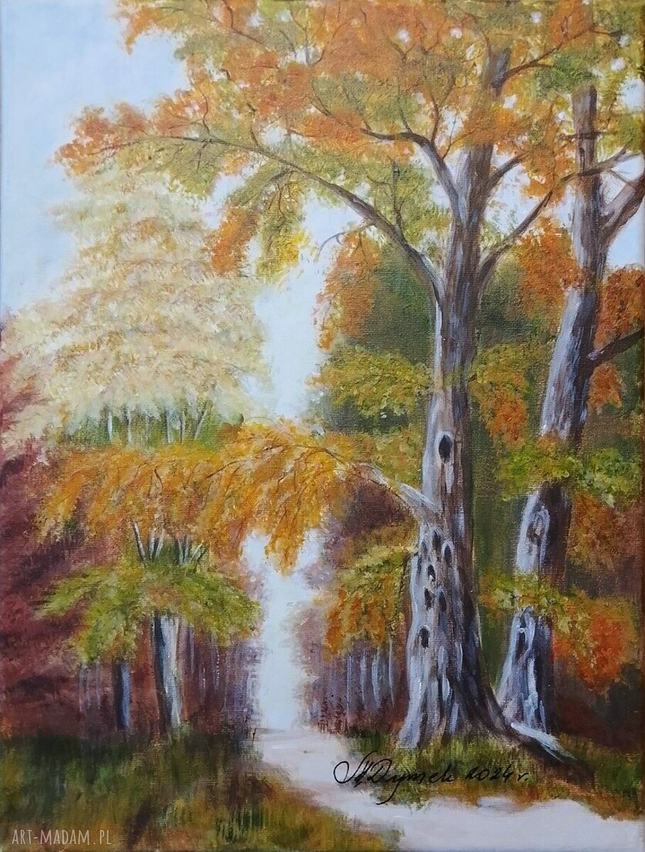 Obraz ręcznie malowany akrylowy „Niczym w bajce” 30x40 cm