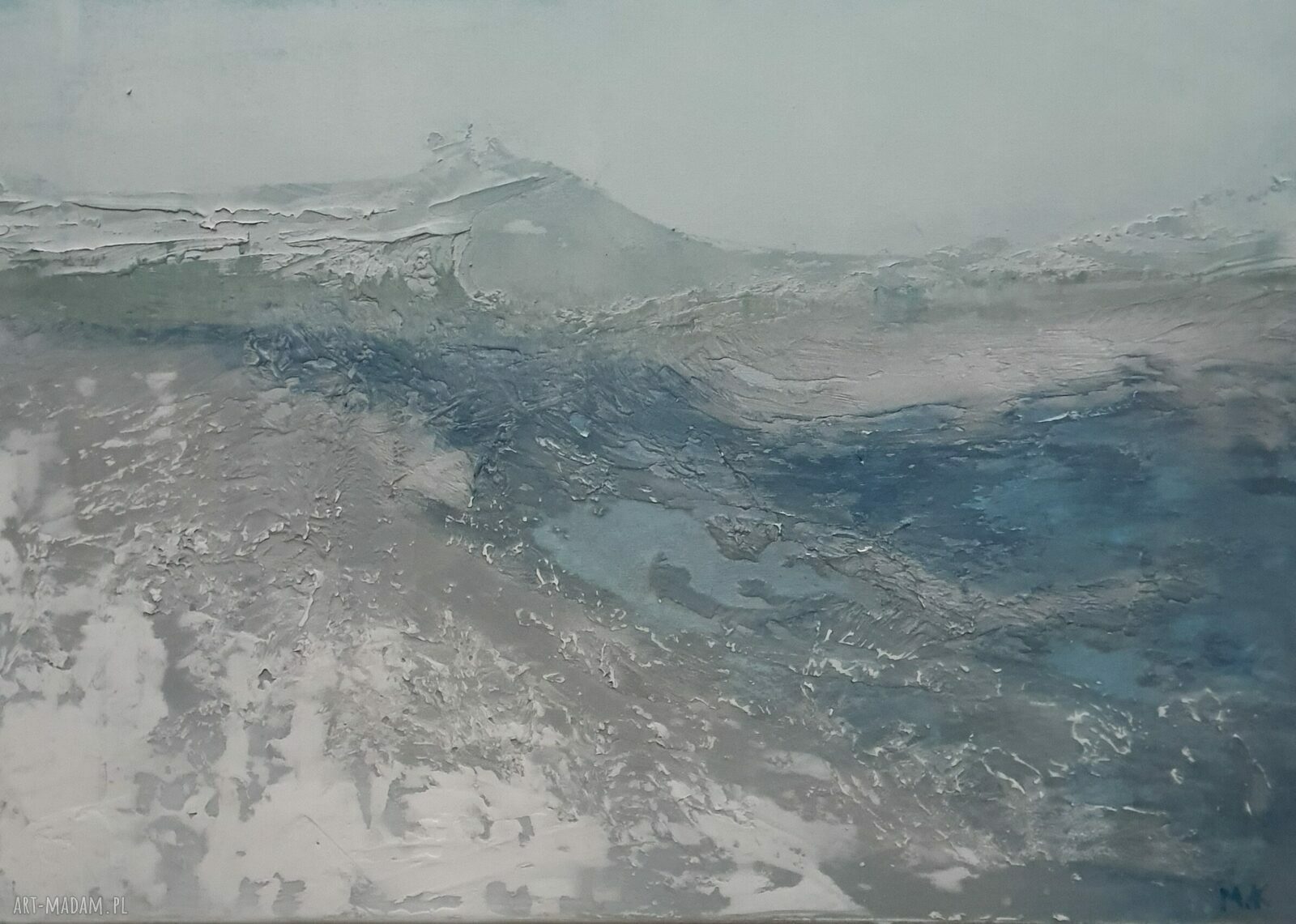 Siła Natury - obraz ręcznie malowany na płótnie 70x100 cm z akrylu i struktury