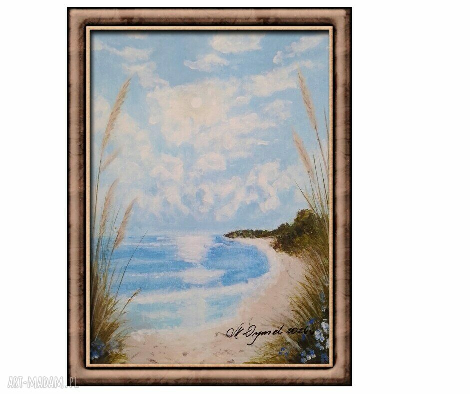 Obraz ręcznie malowany akrylowy „Gdzie szumią knieje” 30x24 cm