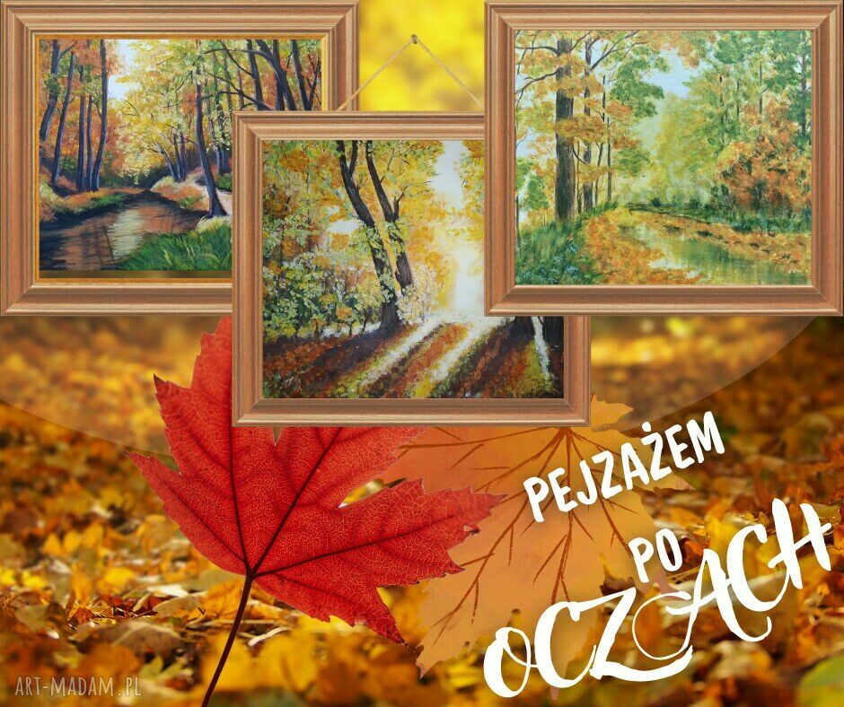 Słońca Blask - ręcznie malowany obraz akrylowy 30x40 cm