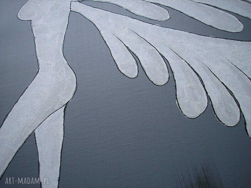 obraz ręcznie malowany ANIOŁY SZCZĘŚCIA I DOBROBYTU - A19 - 100x50cm