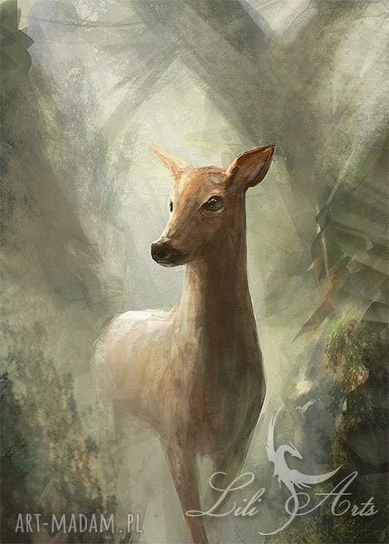 Obraz Sarna skandynawski 70x50 cm - wydruk na płótnie
