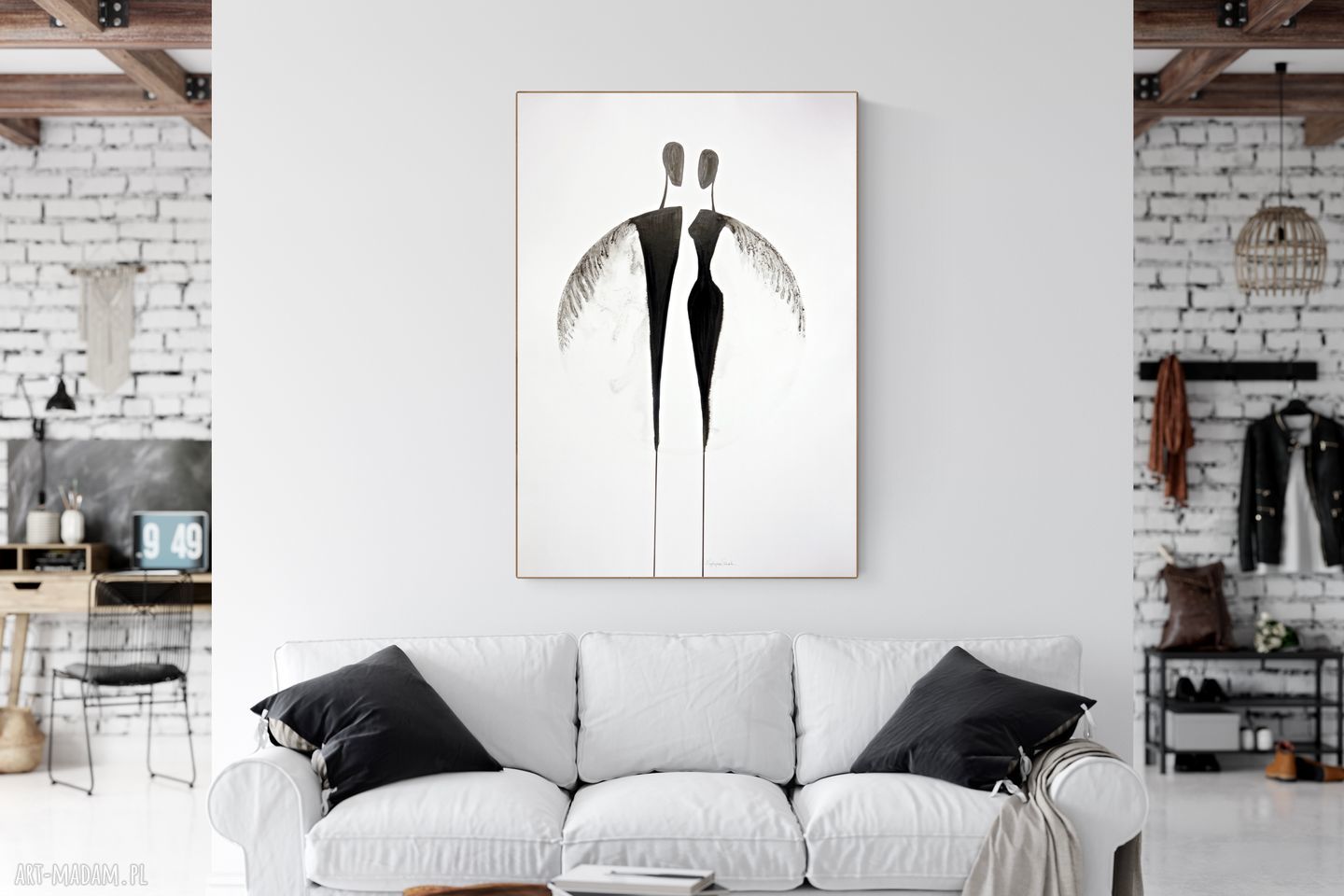 Ręcznie wykonana grafika 70x100 - wyjątkowy obraz na ścianę