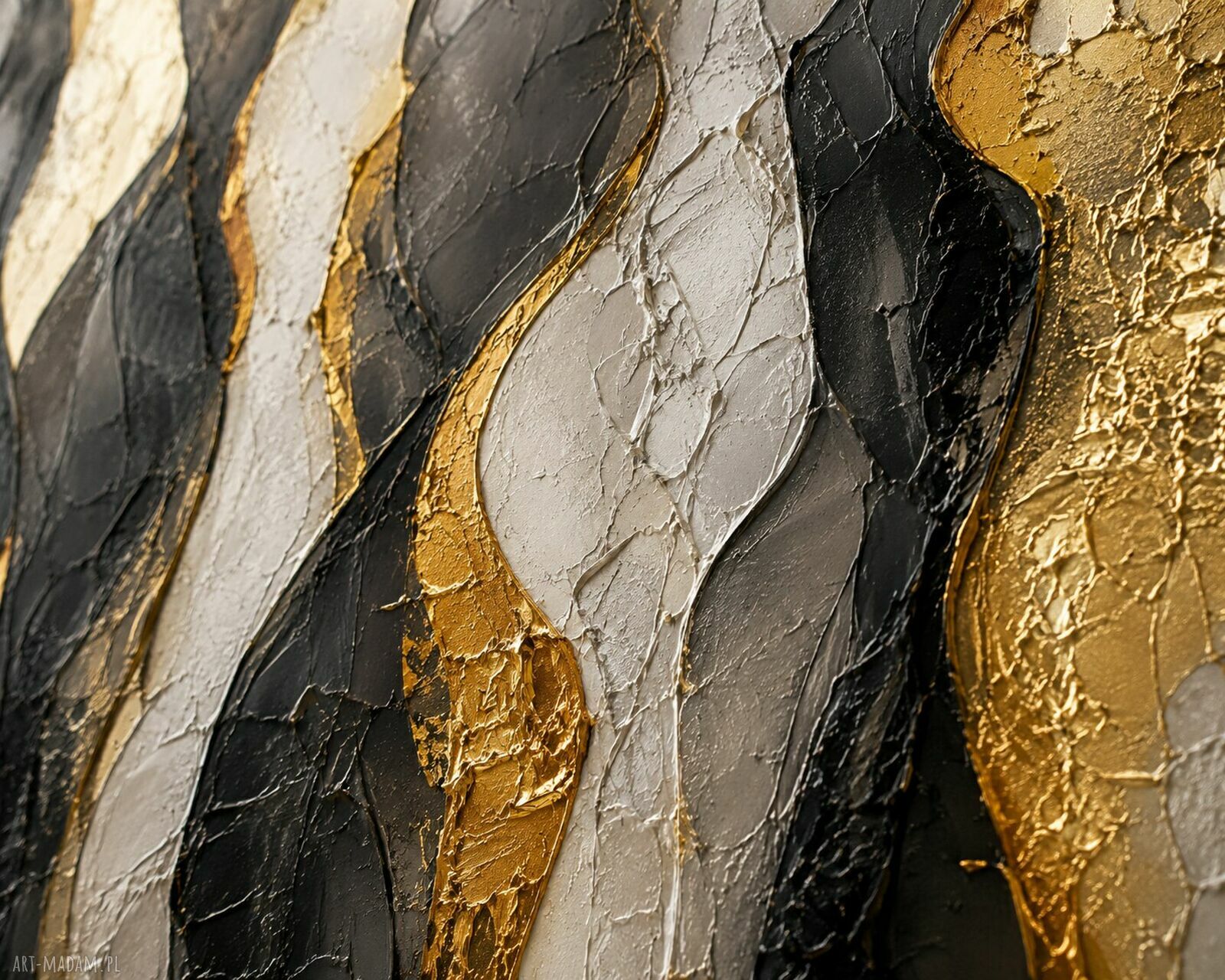 Obraz strukturalny People 2 - ręcznie malowany 140x70 cm XXL