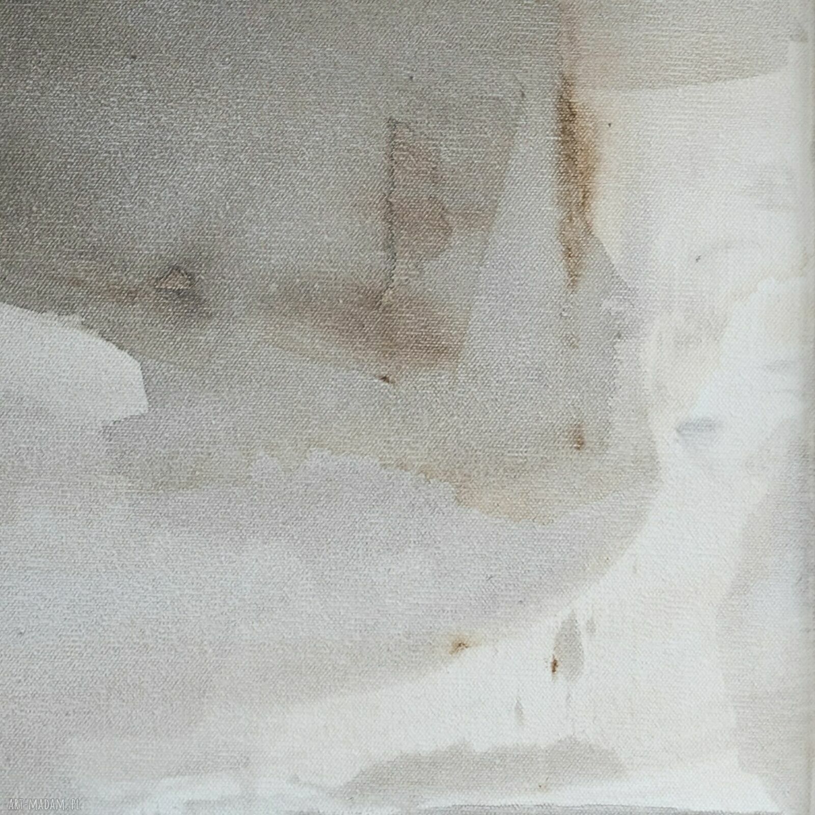 Obraz Synergia 2 - abstrakcja akrylowa w ramie z dębu (80x60 cm)