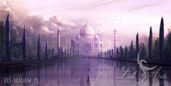 Obraz Taj Mahal na płótnie 75x38 cm - indyjski, orientalny klimat