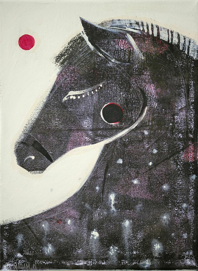 Nowoczesny obraz na płótnie 100x70 cm - Konik