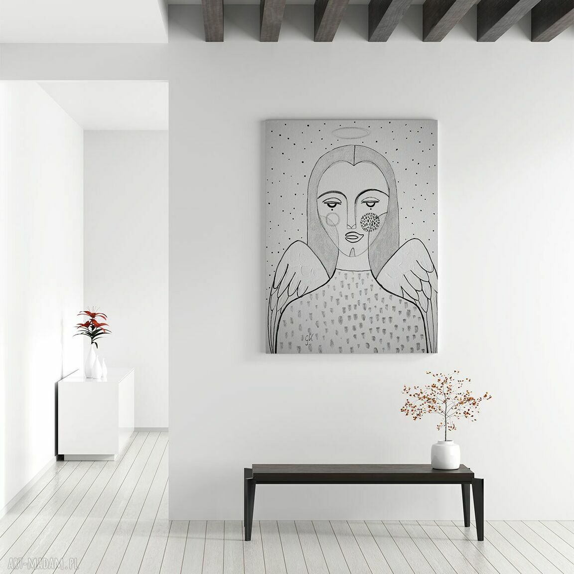 Obraz na płótnie 100x70 cm - Anioł