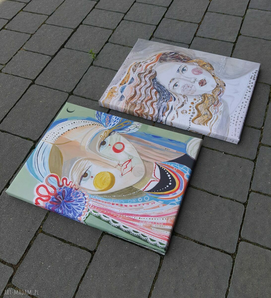 Obraz na płótnie 30x40 cm „Na wietrze” - kobiecy portret