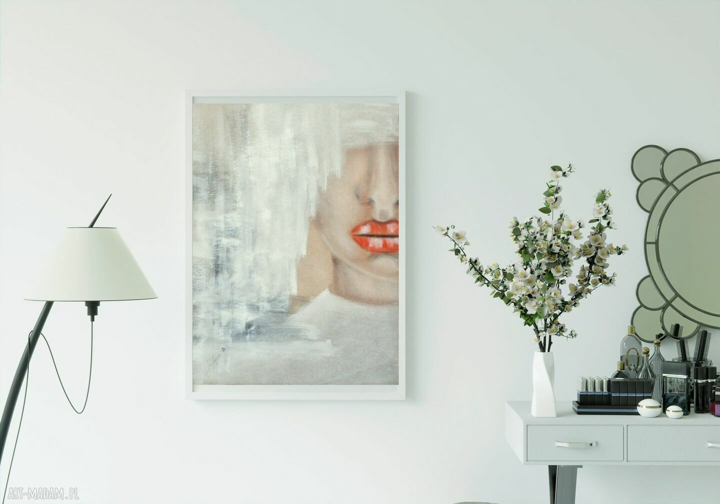 Obraz w formie wydruku GERDA 50x70 cm - kobieta w sztuce współczesnej