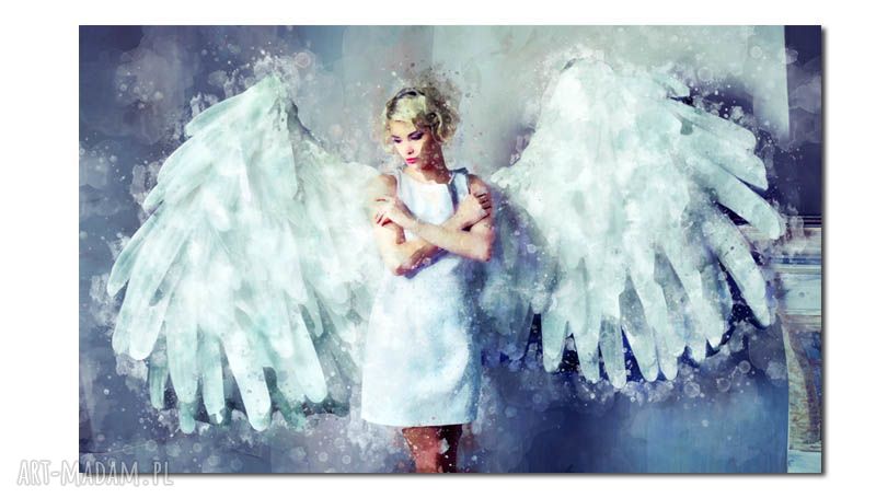 Obraz XXL Anioł 1 120x70 cm na płótnie Canvas - gotowy do powieszenia