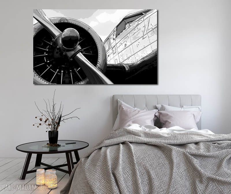 Obraz XXL Samolot 1 120x70 cm na płótnie Canvas - duży format