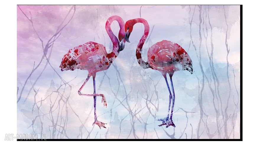 Obraz XXL Flamingi 9 120x70 na płótnie Canvas - gotowy do powieszenia