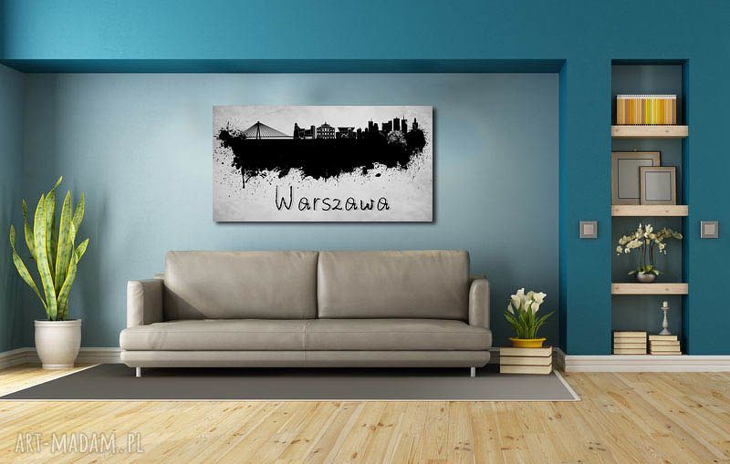 Obraz XXL Miasto Warszawa 3 120x70 cm na płótnie