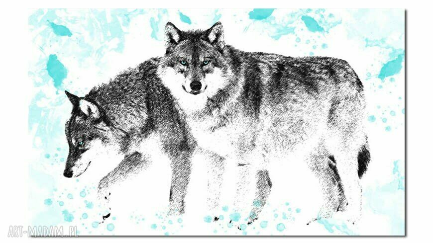 Obraz XXL Wilki 1 120x70 cm - gotowy do powieszenia