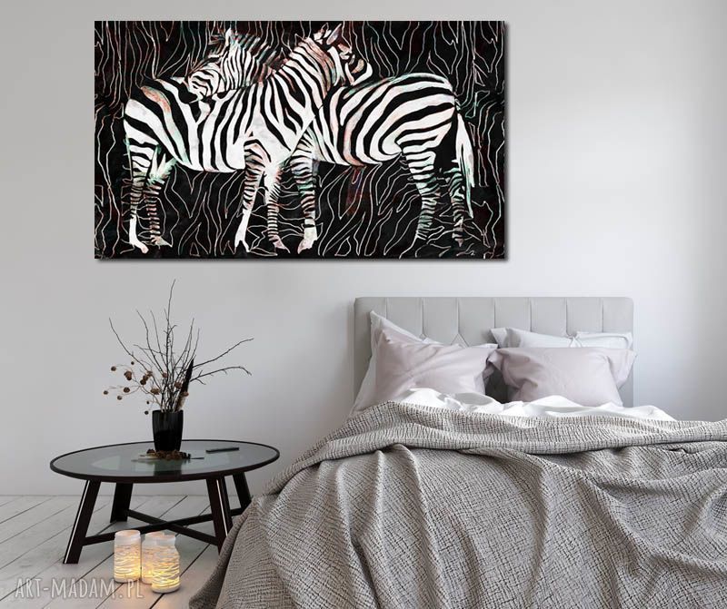 Obraz XXL Zebra 2 120x70 cm na płótnie Canvas - gotowy do zawieszenia