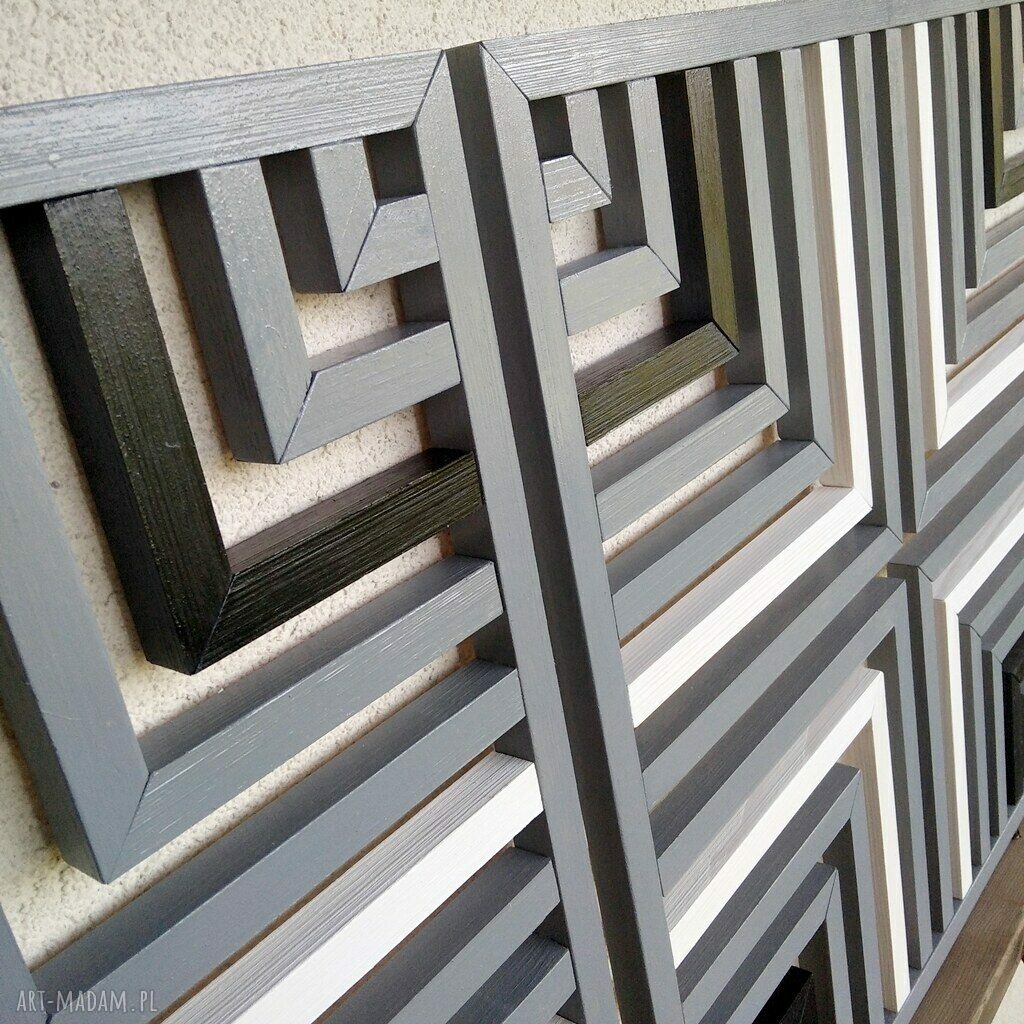 Obraz z drewna - dyptyk ażurowy 84, dekoracja ścienna