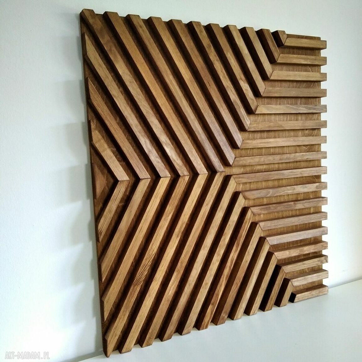 Obraz z drewna do salonu - dekoracja ścienna /45 (62 x 68 cm) - gotowy do zawieszenia
