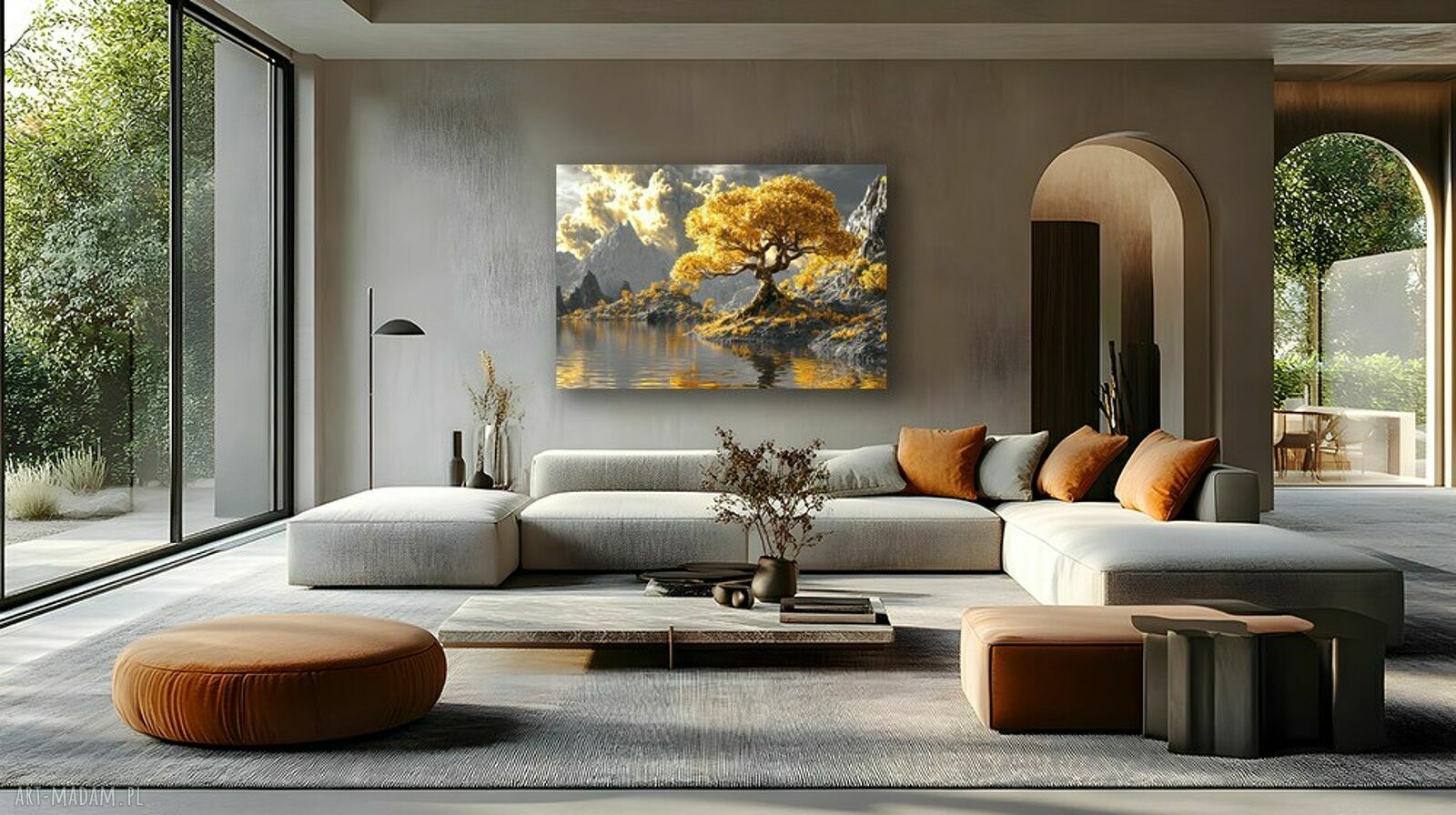 Nowoczesny obraz kobiety 120x80 cm do salonu w stylu loft