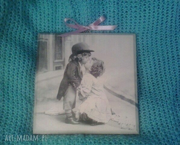 Obrazek decoupage Retro - "Dama i Dżentelmen"