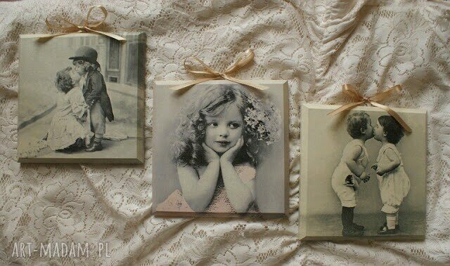 Obrazek decoupage Retro - "Dama i Dżentelmen"