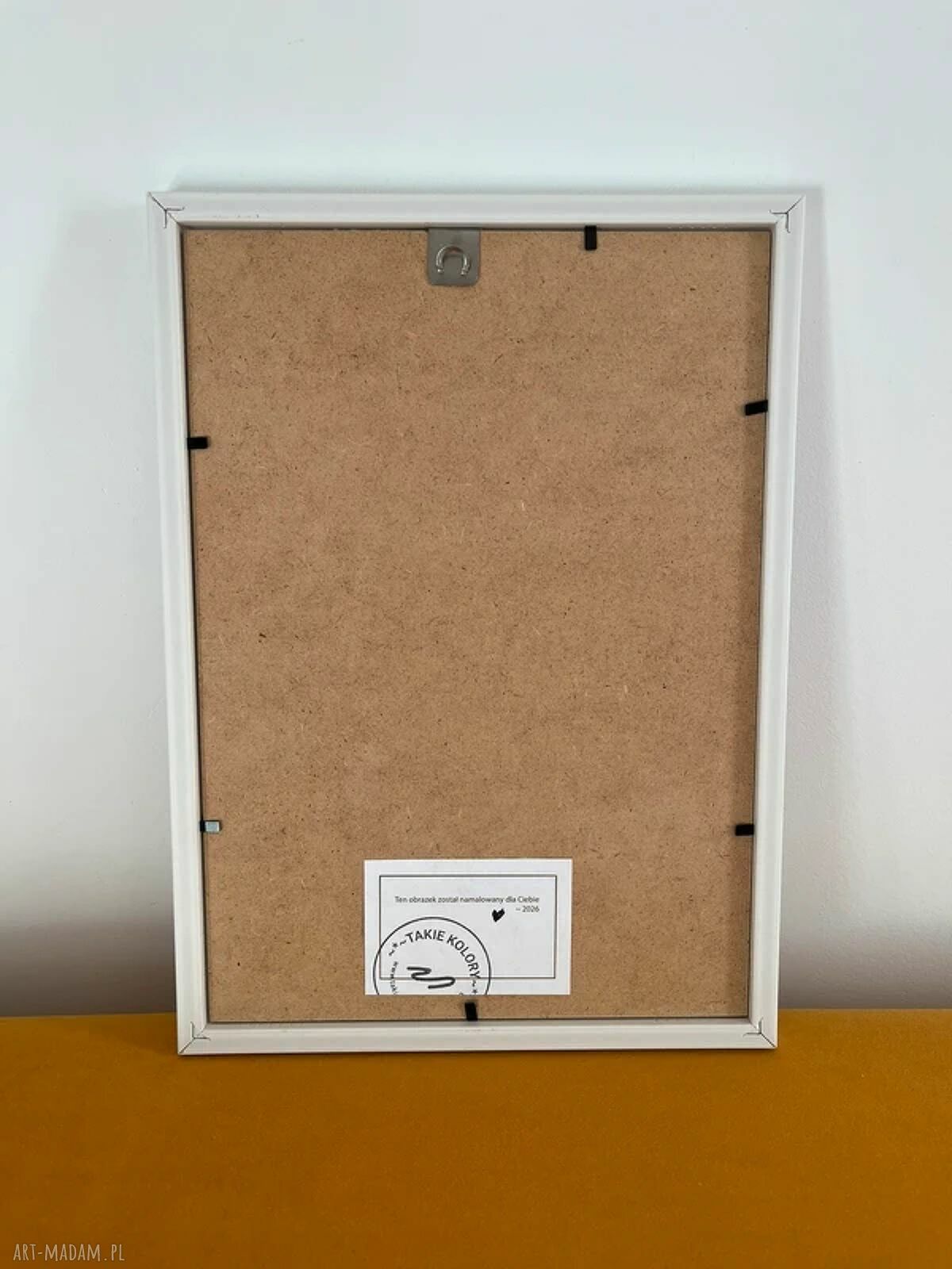 Ręcznie malowany obrazek A4 z personalizowanym napisem