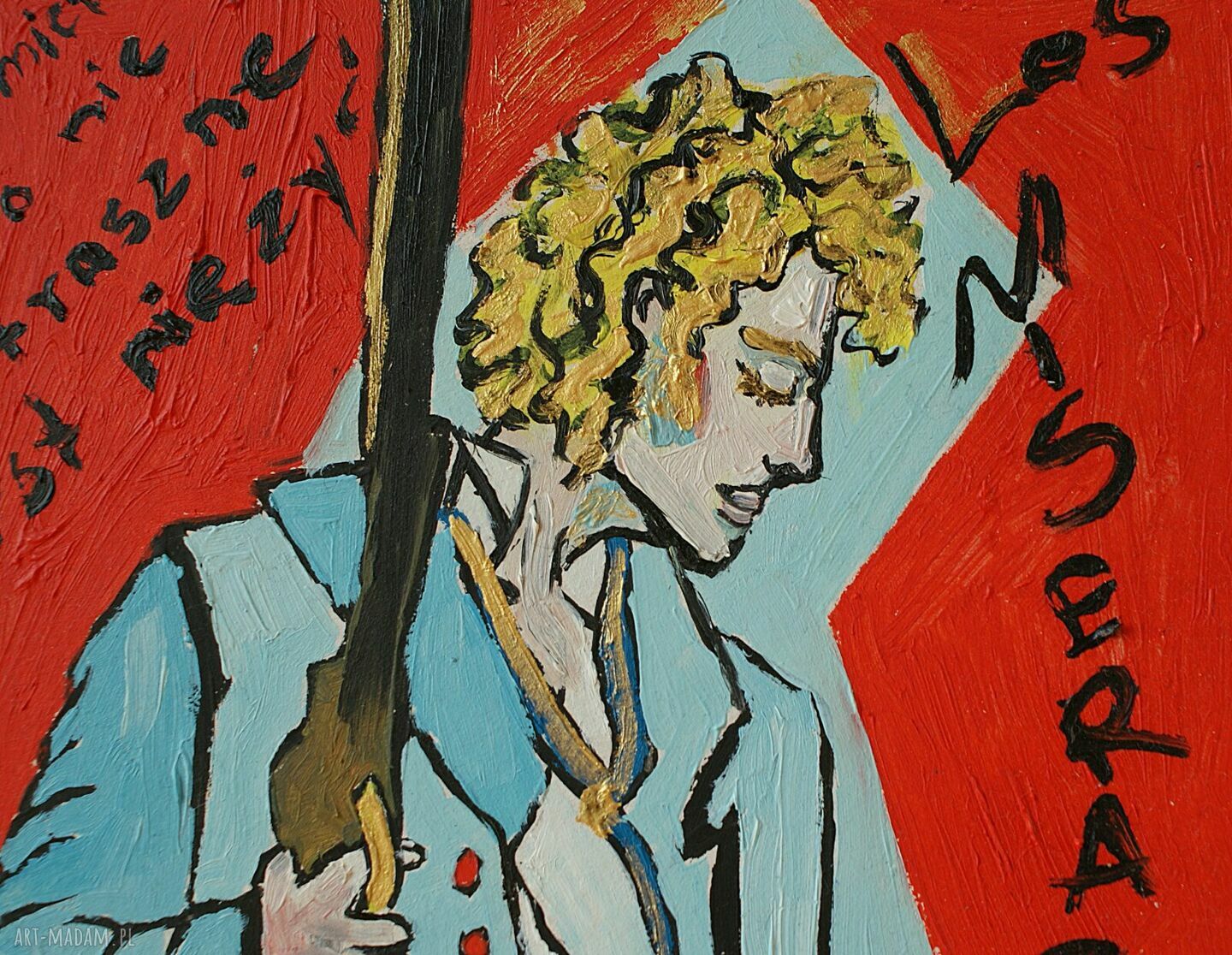 Obraz olejny Enjolras - Nędznicy Les Misérables do salonu (edycja limitowana)