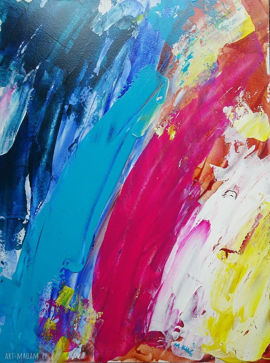 Obraz do salonu Abstrakcja dla odważnych II akryl 30x40 cm (edycja limitowana)
