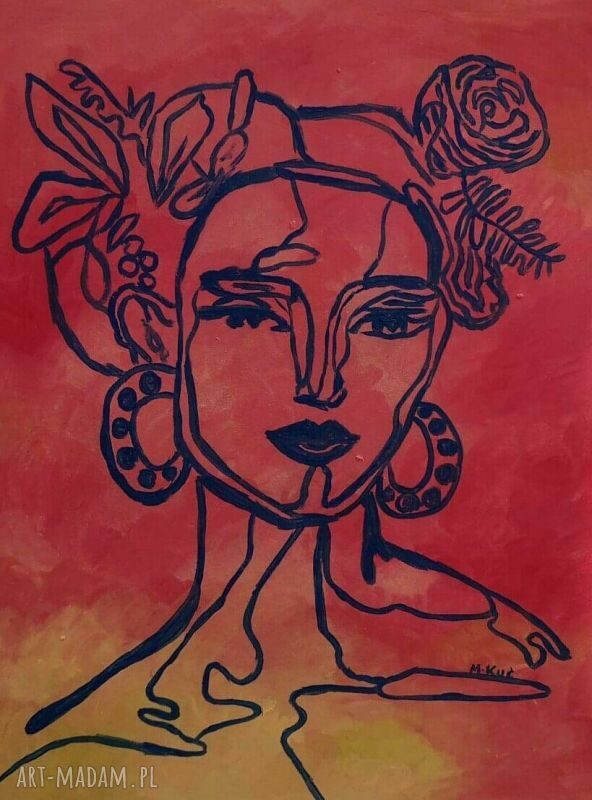 Obraz Nimfa Industrial olej na płycie do salonu na zamówienie 30x40 cm (edycja limitowana)