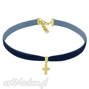 lavoga choker - navy blue velvet