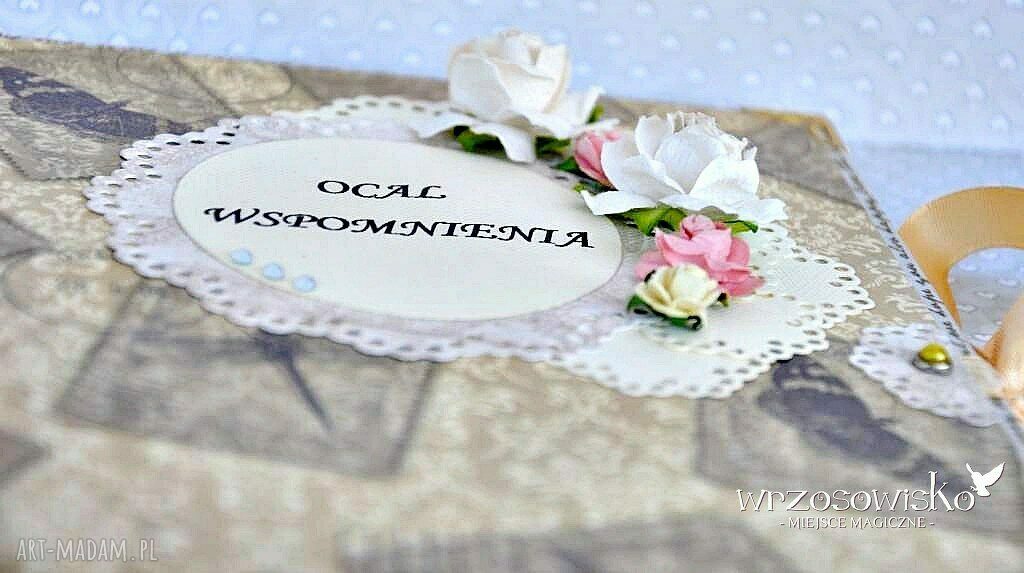 Ocal Wspomnienia pamiętnik vintage HandMade