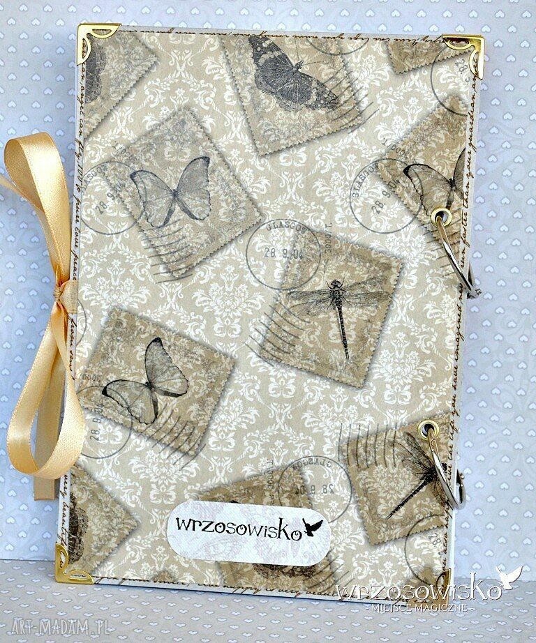 Ocal Wspomnienia pamiętnik vintage HandMade