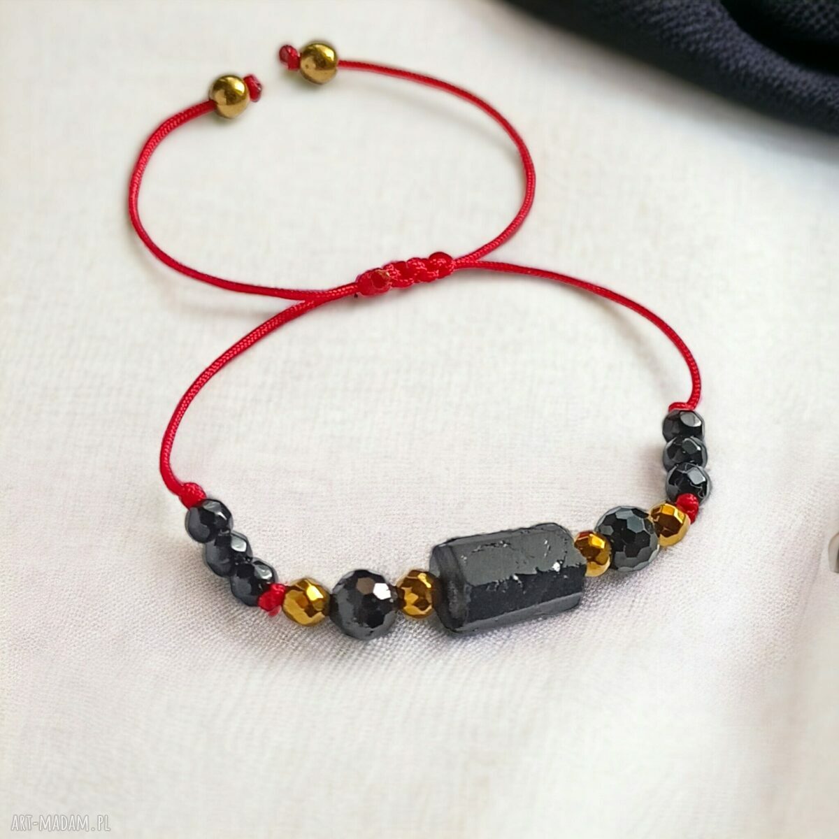 Ochronna bransoletka amulet - turmalin i onyks