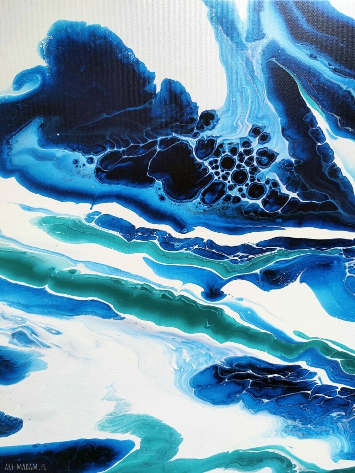 ODWAGA - obraz abstrakcyjny 60x60 cm z akrylu na płótnie