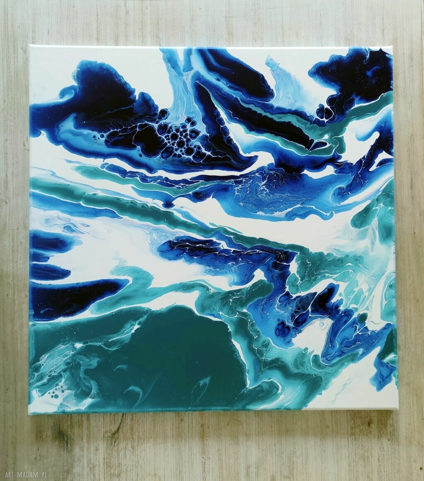 ODWAGA - obraz abstrakcyjny 60x60 cm z akrylu na płótnie
