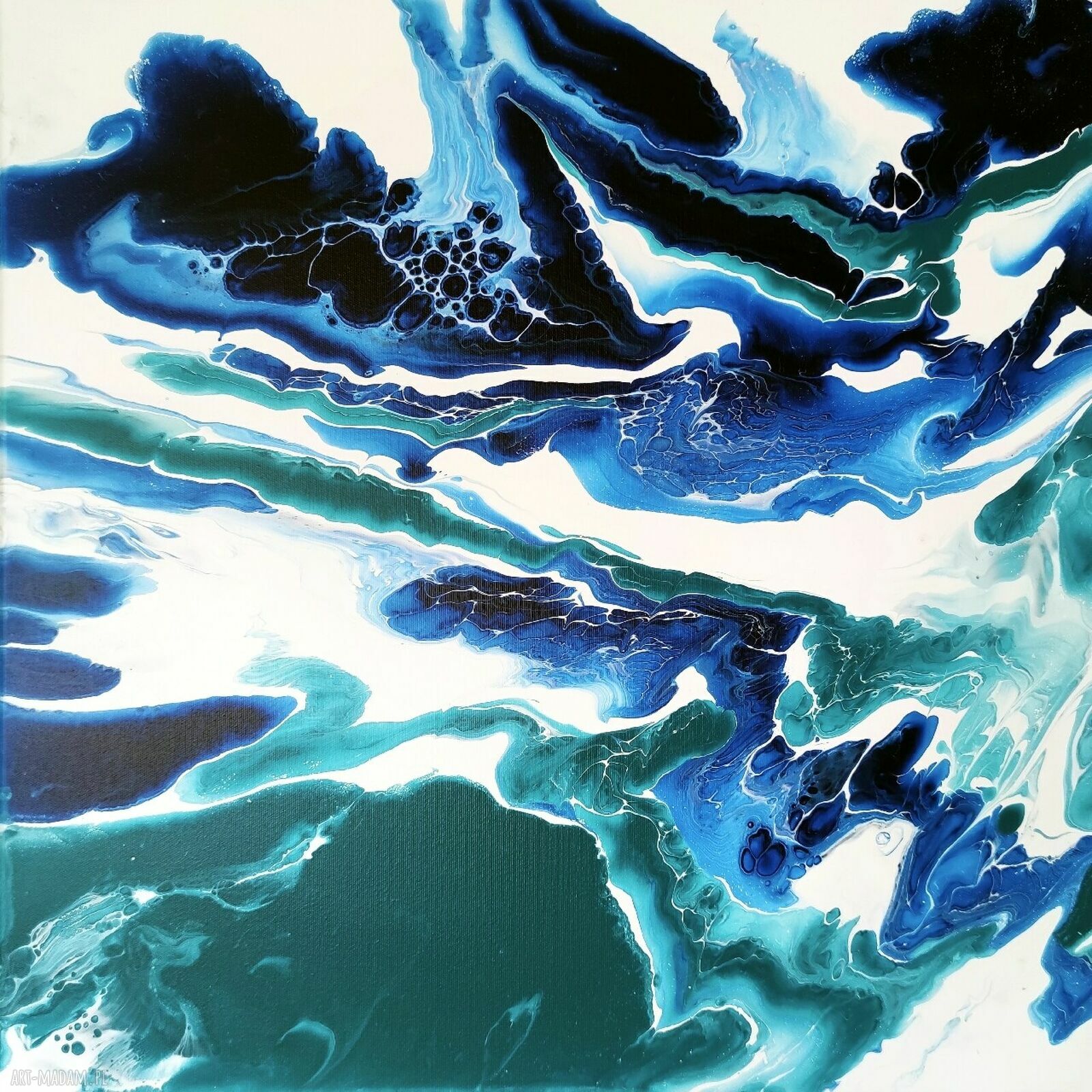 ODWAGA - obraz abstrakcyjny 60x60 cm z akrylu na płótnie