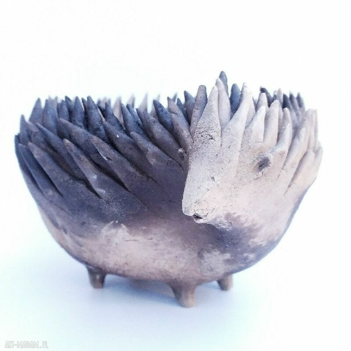 Odymiony Tuptuś pierwszy - miseczka ceramiczna z jeżykiem (Małgorzata Wosik)