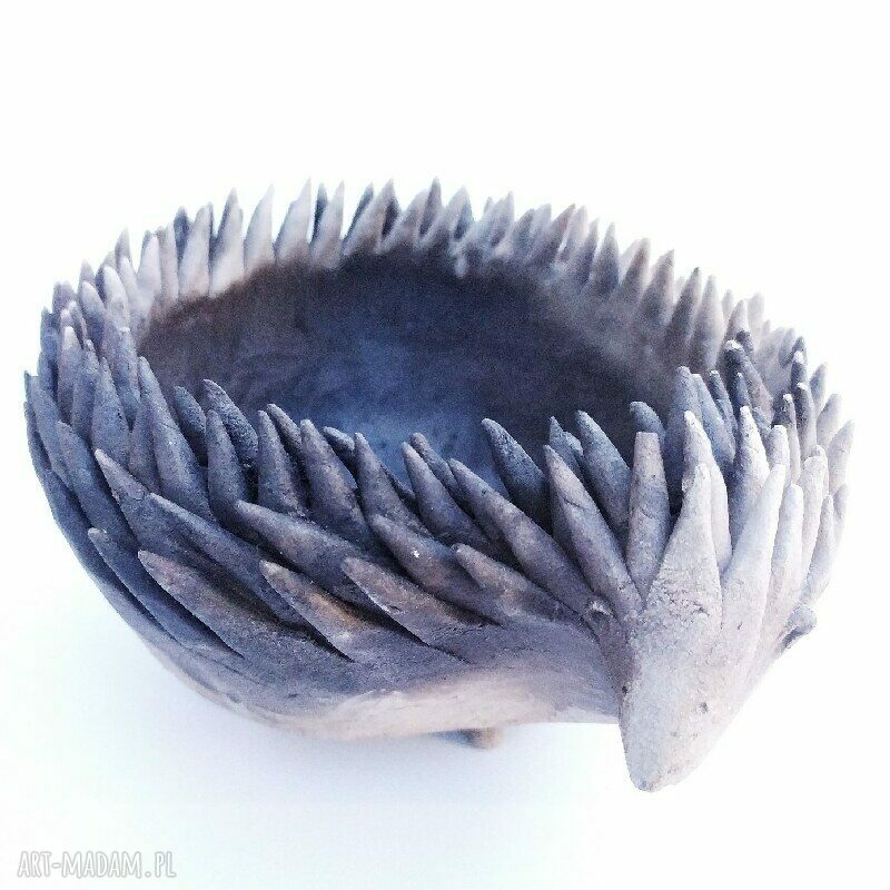 Odymiony Tuptuś pierwszy - miseczka ceramiczna z jeżykiem (Małgorzata Wosik)