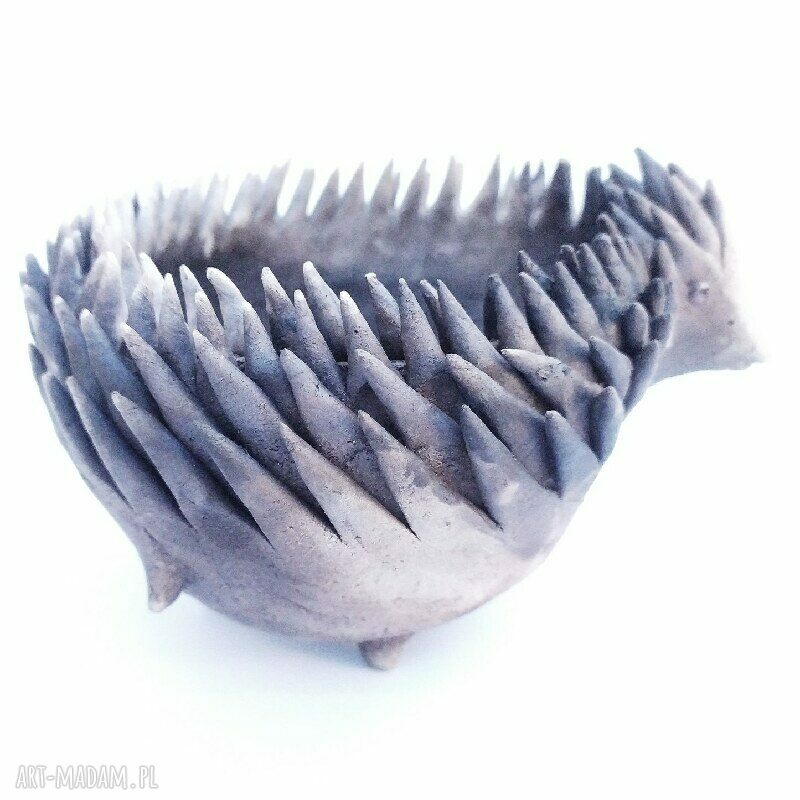 Odymiony Tuptuś pierwszy - miseczka ceramiczna z jeżykiem (Małgorzata Wosik)