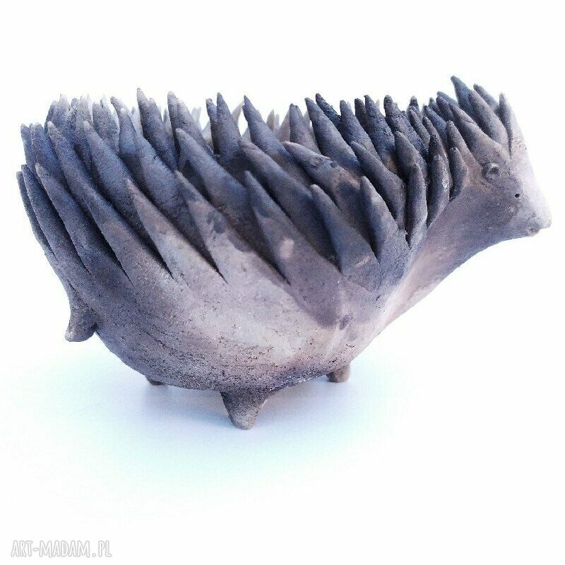 Odymiony Tuptuś pierwszy - miseczka ceramiczna z jeżykiem (Małgorzata Wosik)