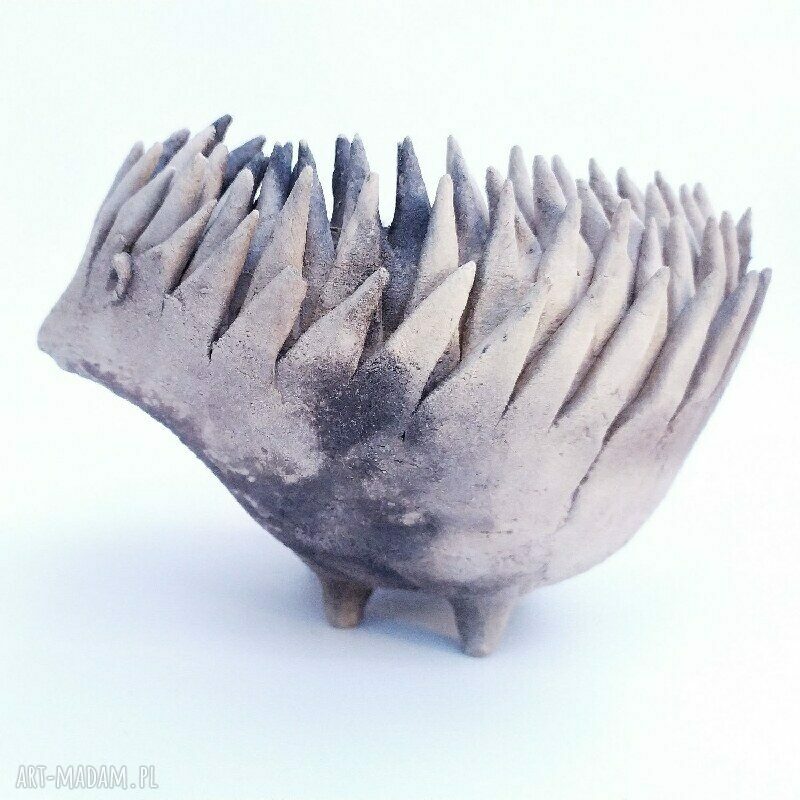 Odymiony Tuptuś pierwszy - miseczka ceramiczna z jeżykiem (Małgorzata Wosik)